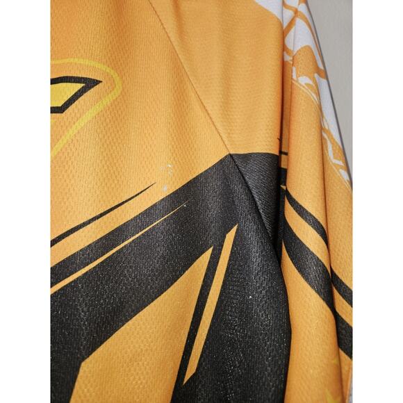 Fly Racing Motocross Jersey Yellow Black Youth Size Large - Picture 4 of 10